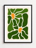 Green Flower Frame