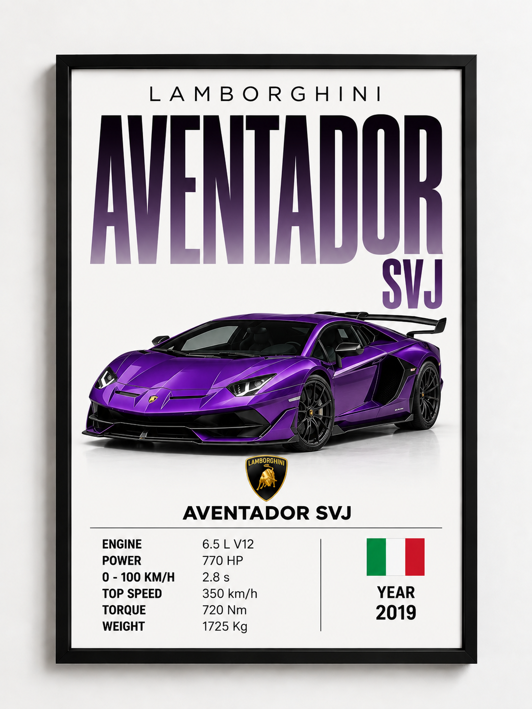 Lamborgini Aventador SVJ