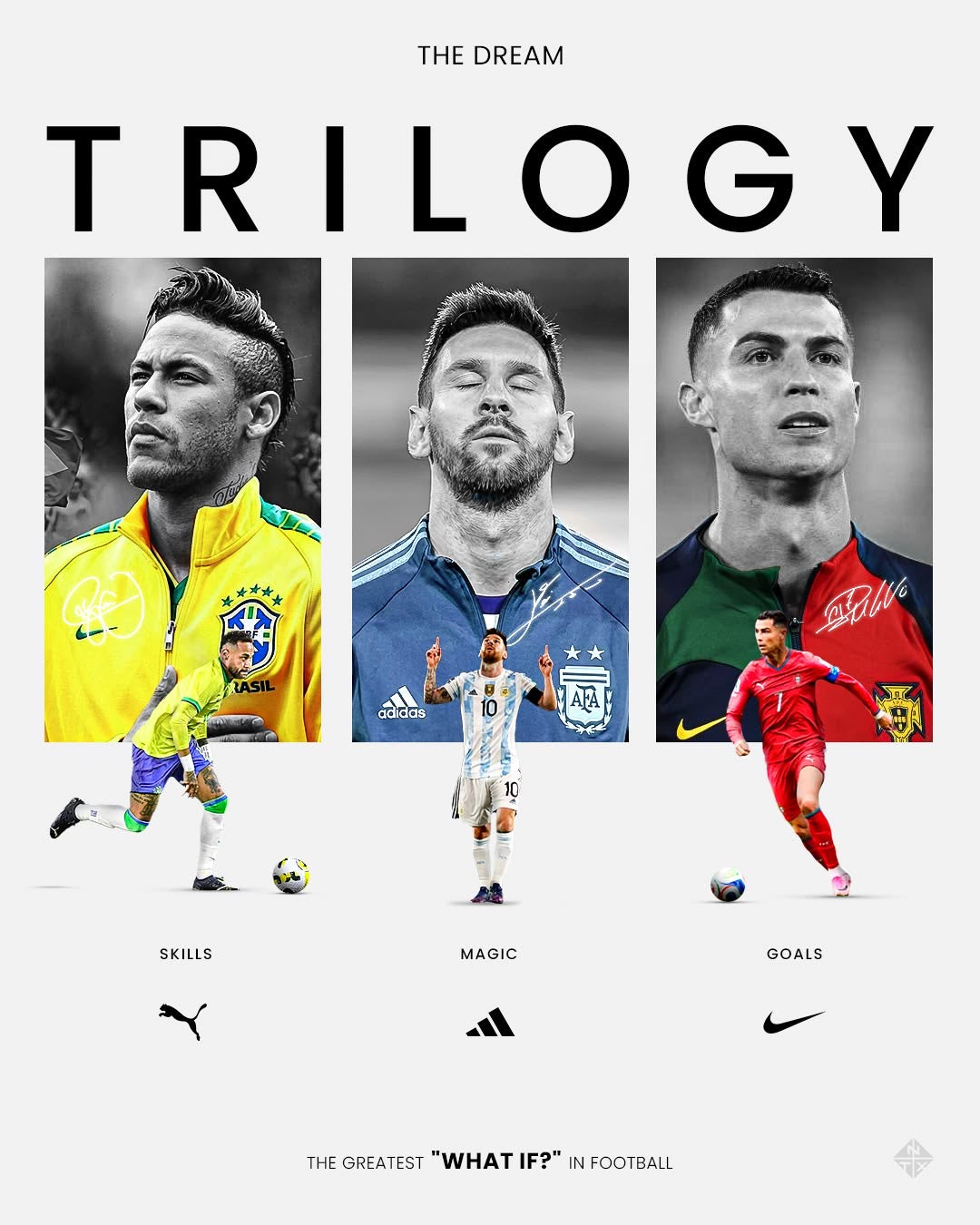 Cristiano / Messi / Neymar
