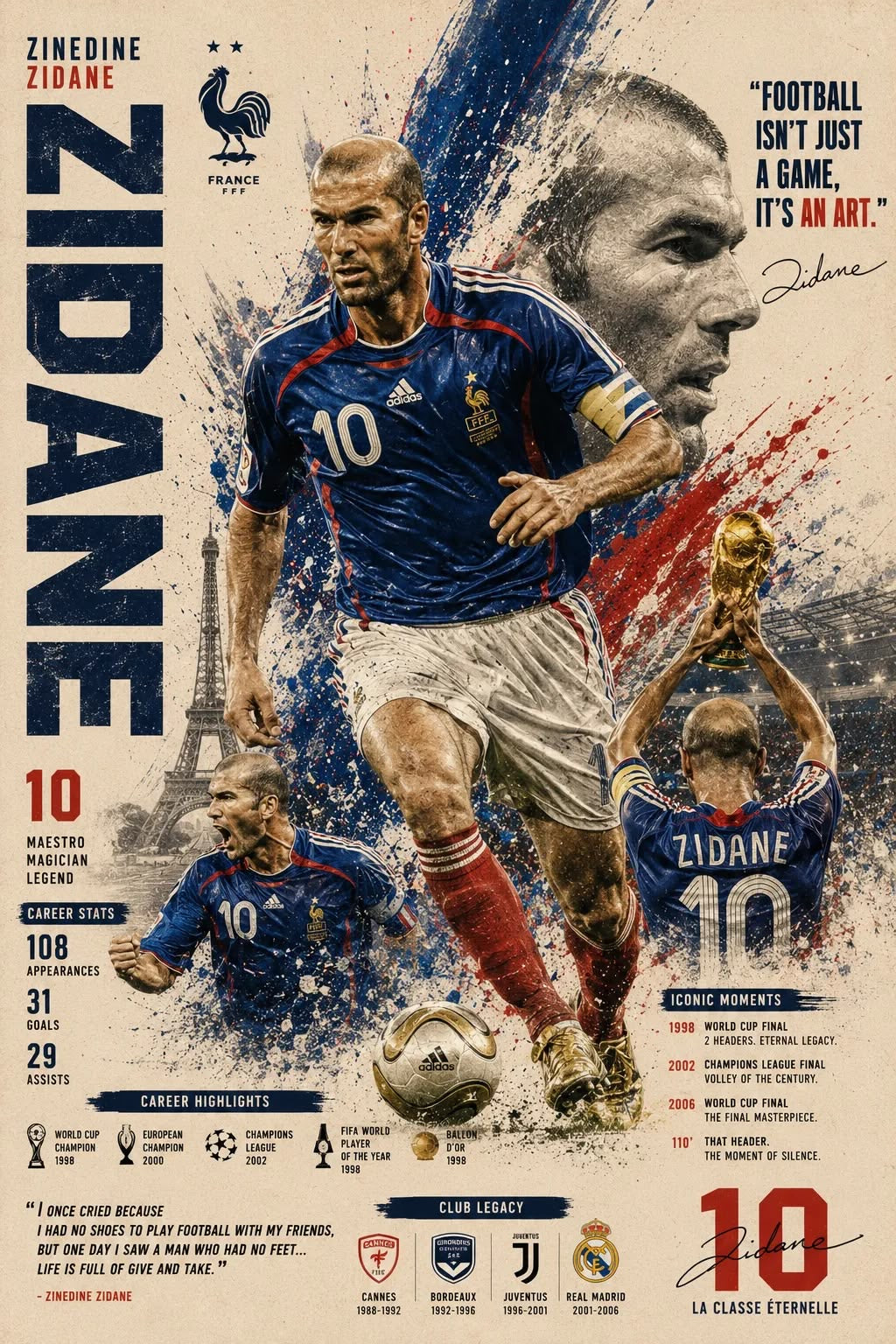 Zinedine Zidane Stats