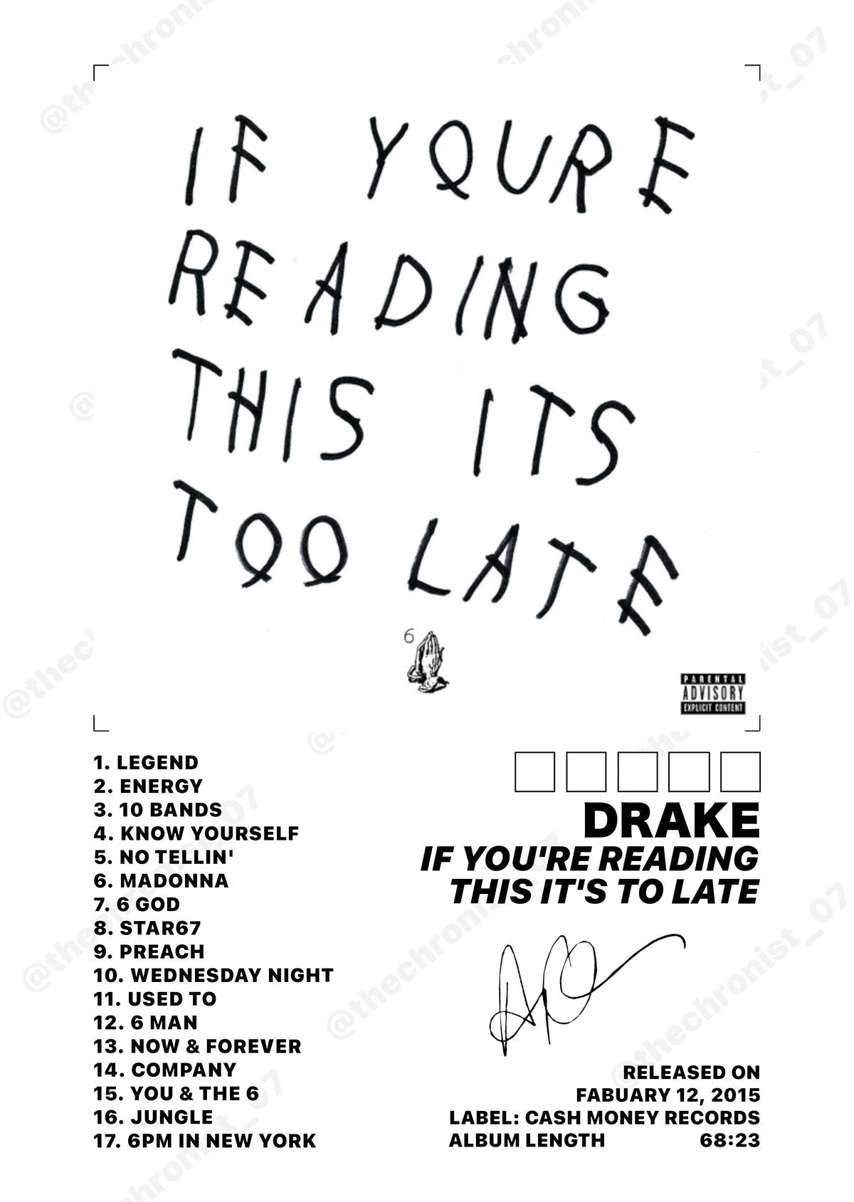 If Your Reading This It's Too Late  - Drake